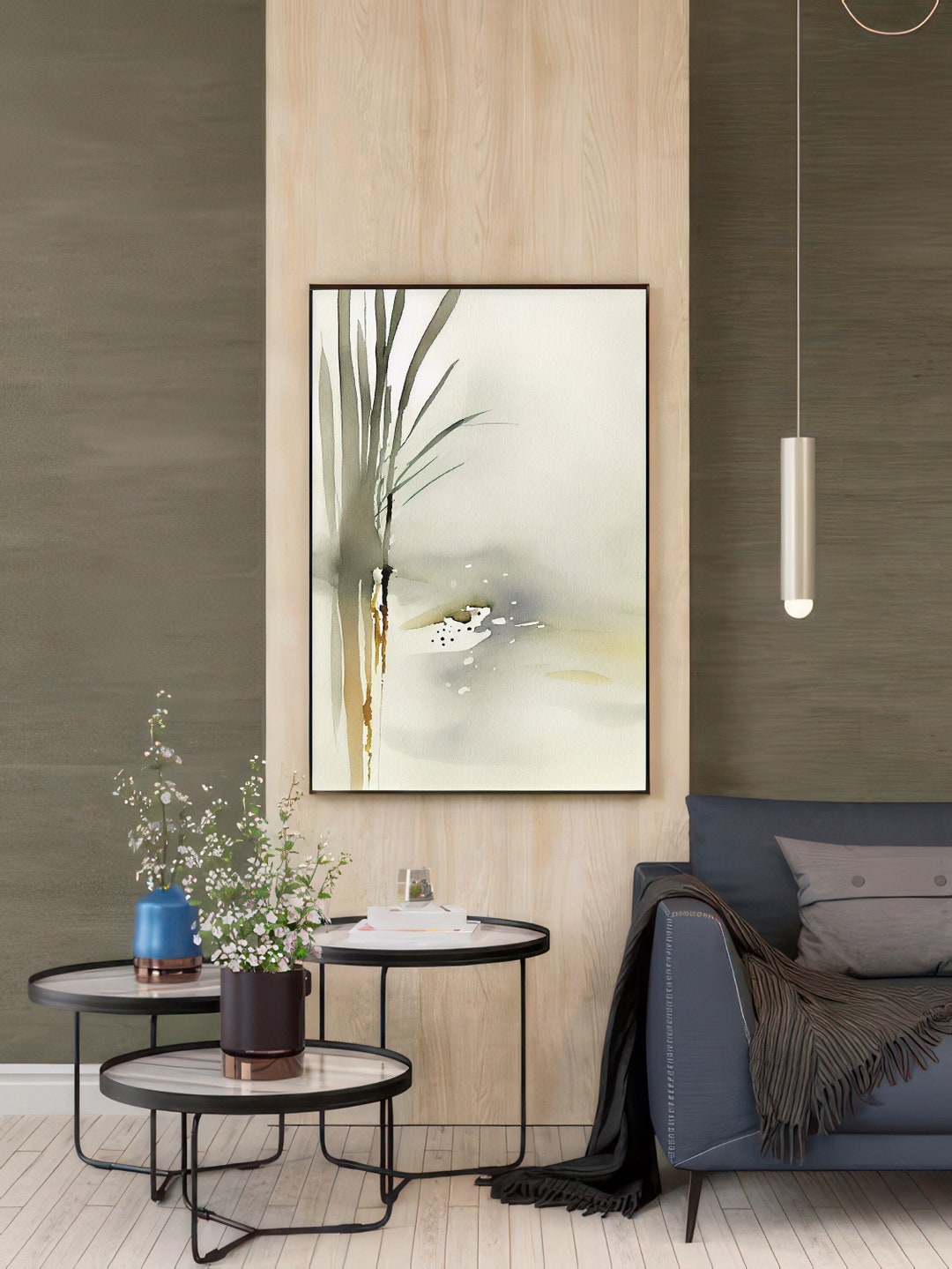 Zen Wall Art, Modern Minimalist, Minimalist Wall Art, Zen Watercolor ...