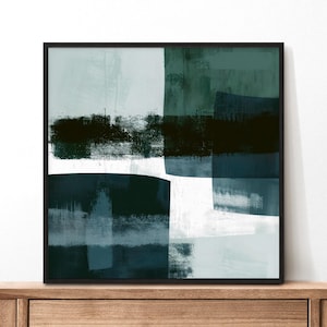 Nordic Abstract Art Print, Scandinavian Abstract Wall Art, Framed Wall Art, Nordic Mountains Abstract, Nordic Fine Arts