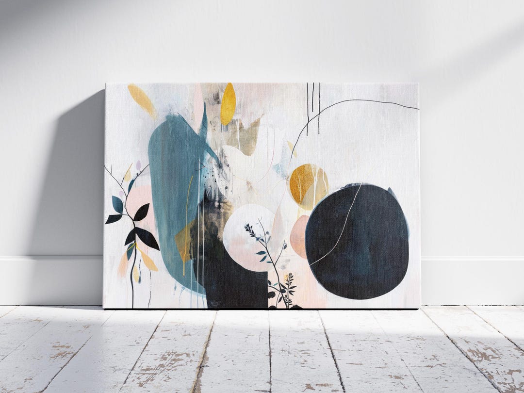 Japanese Canvas Art Print, Original Art on Canvas, Japandi Wall Art ...