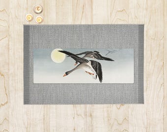Living Room Yoga Mat, Zen Home Decor, Japanese Art Style, Peaceful Exercise Mat, Meditation Space Mat, Studio Fitness Mat, Pilates Mat
