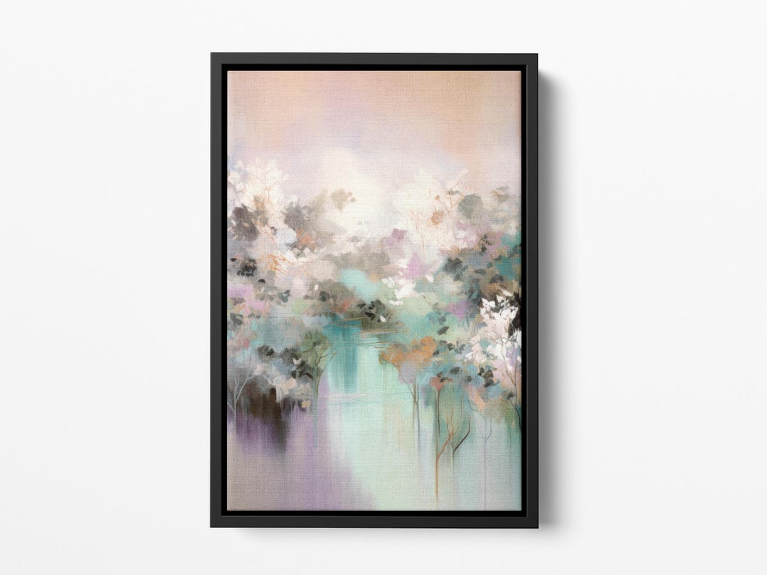 Simple Setup Portrait Framed Canvas, Easy Hang Floating Frame Art ...