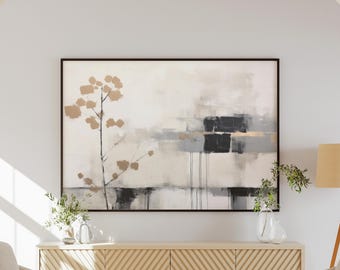 Japanese Framed Art, Framed Original Art, Japandi Wall Art, Japandi Art Print, Japandi Art, Japanese Wall Art, Framed Nature Minimalist