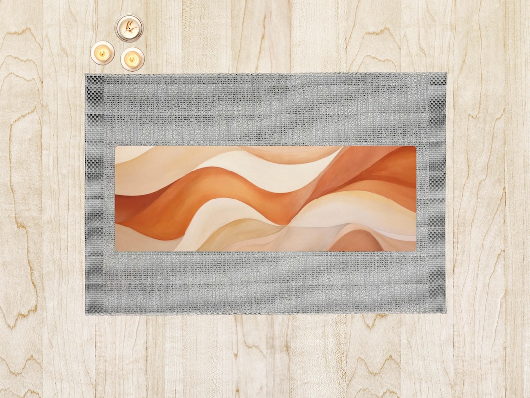 Zen Inspired Mat, Earthy Aesthetic Yoga Mat, Calming Workout Mat, Boho ...