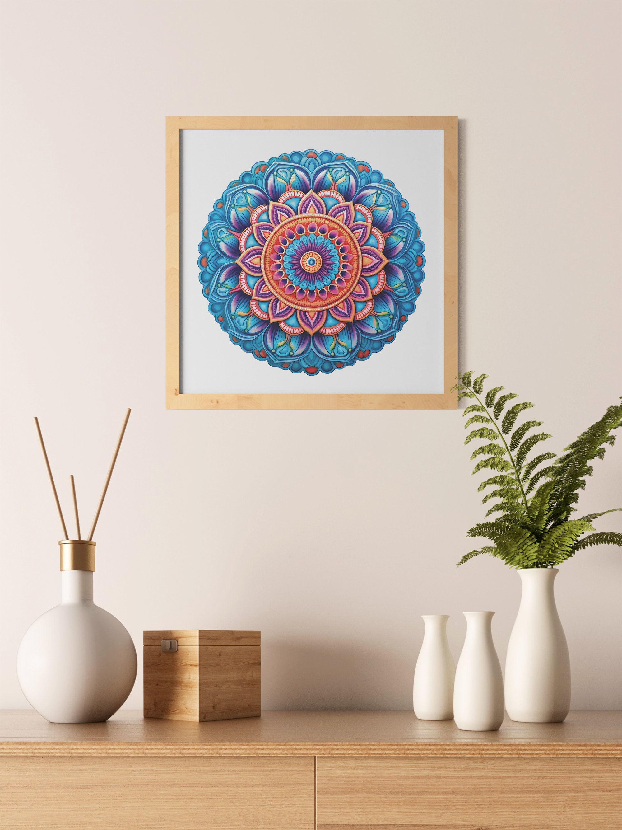 Mandala Wall Art Mandala Art Printable Mandala Mandala Wall - Etsy