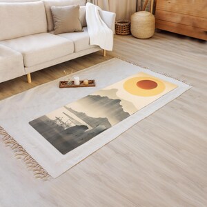 Yoga Mat, Japan Yoga Mat, Japandi Yoga Mat, Japanese Style Yoga Mat, Workout Accesory, Meditation Mat, Relaxation Mat