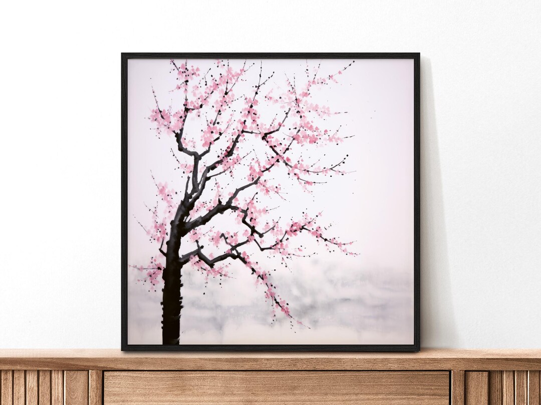Japanese Zen Framed Art, Framed Original Art, Spiritual Wall Art