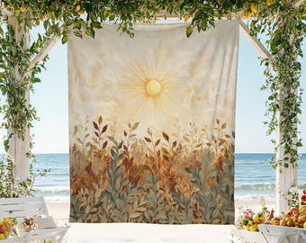 Spiritual Gift Idea, Boho Housewarming Gift, Unique Gift for Yogi, New Home Present, Thoughtful Gift for Her, Sunburst Art Tapestry