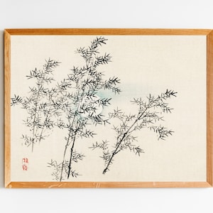 Japanese Wall Art, Japanese Art, Large Wall Art, Minimalist Art, Bamboo Art, Zen Wall Art, Japan Zen Wall Decor, Zen Wall Print, Zen Print