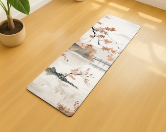 Esterilla de yoga para fitness, esterilla de ejercicio para bienestar, esterilla de pilates japonesa, esterilla de cumpleaños, regalo para amantes del yoga, esterilla de meditación, esterilla antideslizante.