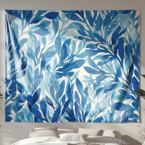 Ocean Abstract Tapestry, Original Art on Tapestry, Posh Wall Hanging, Elegant Tapestry, Nature Indoor Wall Tapestry, Abstract Decor