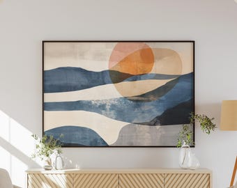 Nordic Abstract Art Print, Modern Neutral Abstract, Nature Abstract, Abstract Art Prints, Rolled Art Poster, Scandinavian Wall Art