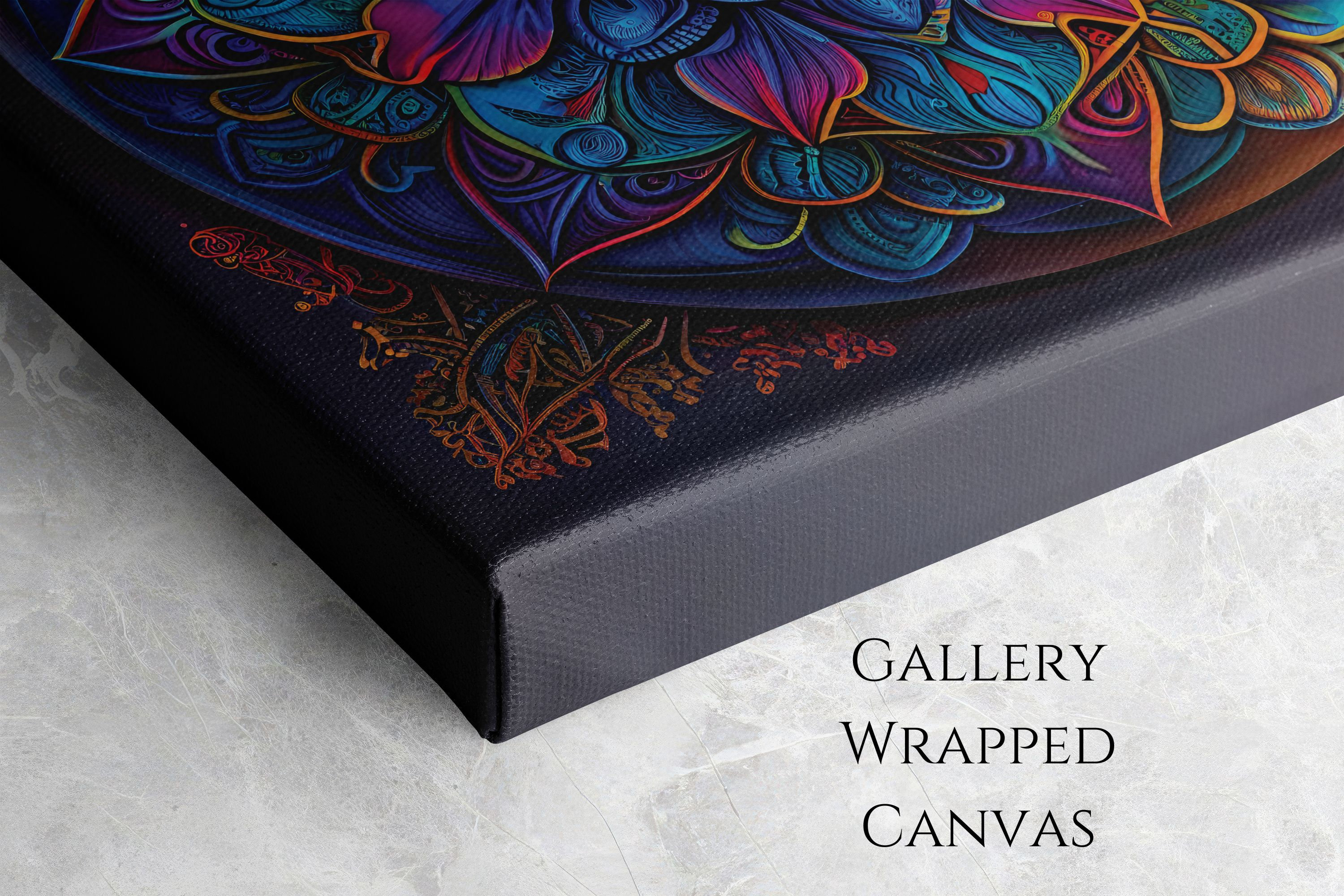 Mandala Canvas Painting, Original Art on Canvas, Spiritual Wall Art