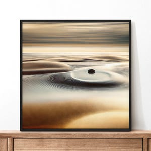 Japanese Zen Framed Art, Framed Original Art, Spiritual Wall Art, Zen Deco, Spiritual Zen, Japan Minimalist Framed Wall Art, Zen Art Gift