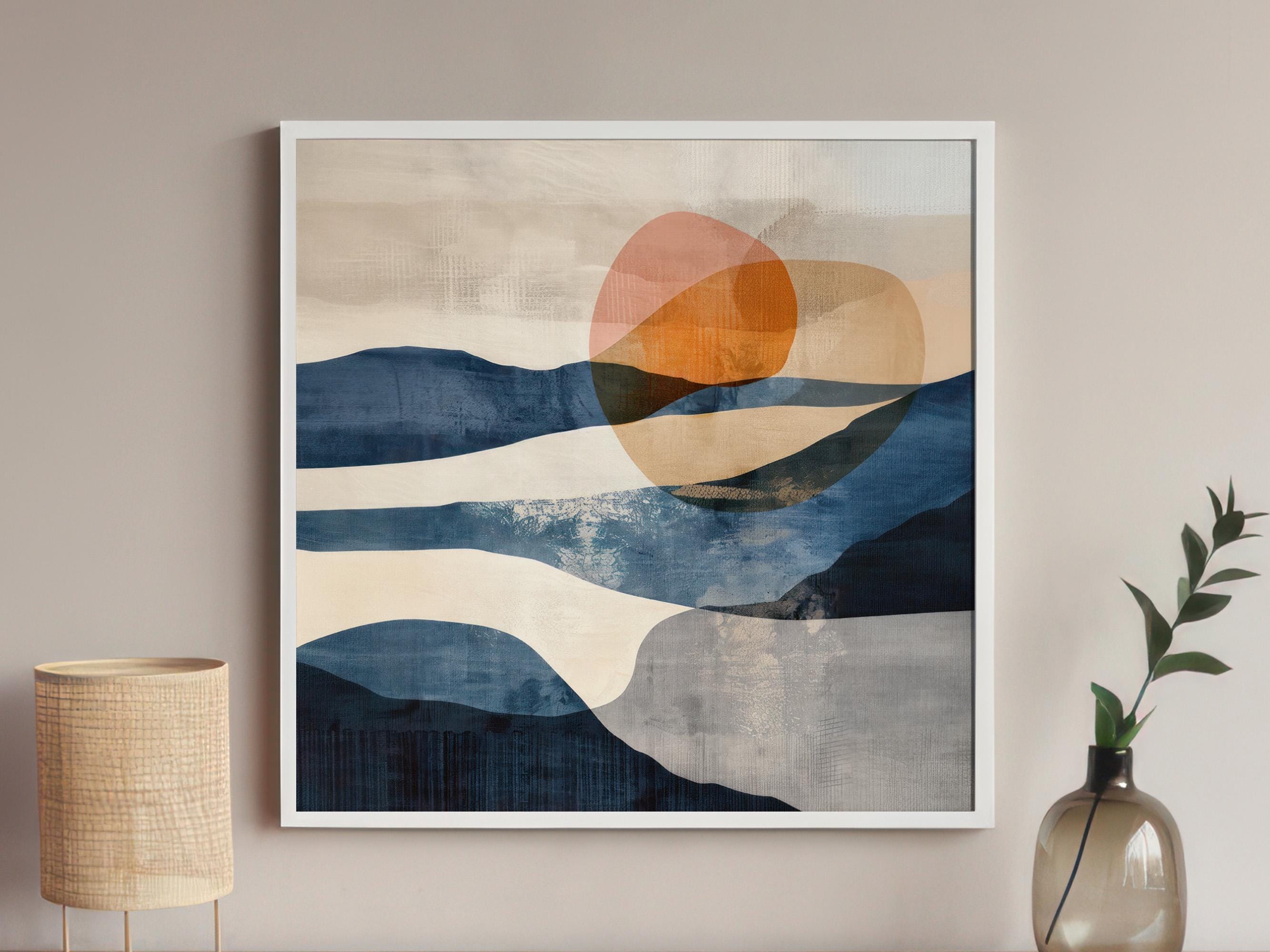 Nordic Abstract Art Print, Modern Neutral Abstract, Nature