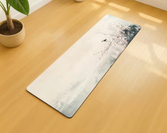 Premium Yoga Mat, Anti-Slip Exercise Mat, Extra Long Fitness Mat, Wide Pilates Mat, Standard Workout Mat, Comfortable Gym Mat, Japandi Style