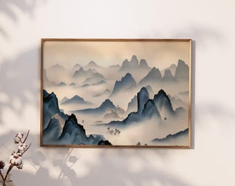 Zen Wall Art, Japanese Art, Zen Printed Wall Art, Japanese Fine Art, Zen Wall Decor, Mimimalist Japan Art, Nature Minimalist Poster