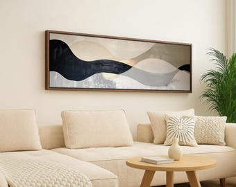 アート・デザイン・音楽 A New Design for Living Living Room Wall Art Above Couch, Extra Large Japandi Decor