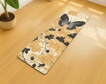 Premium Microsuede Yoga Mat, Durable Non-Slip Exercise Mat, High Quality Fitness Mat, Soft Meditation Mat, Handcrafted Feel, Eco-Friendly
