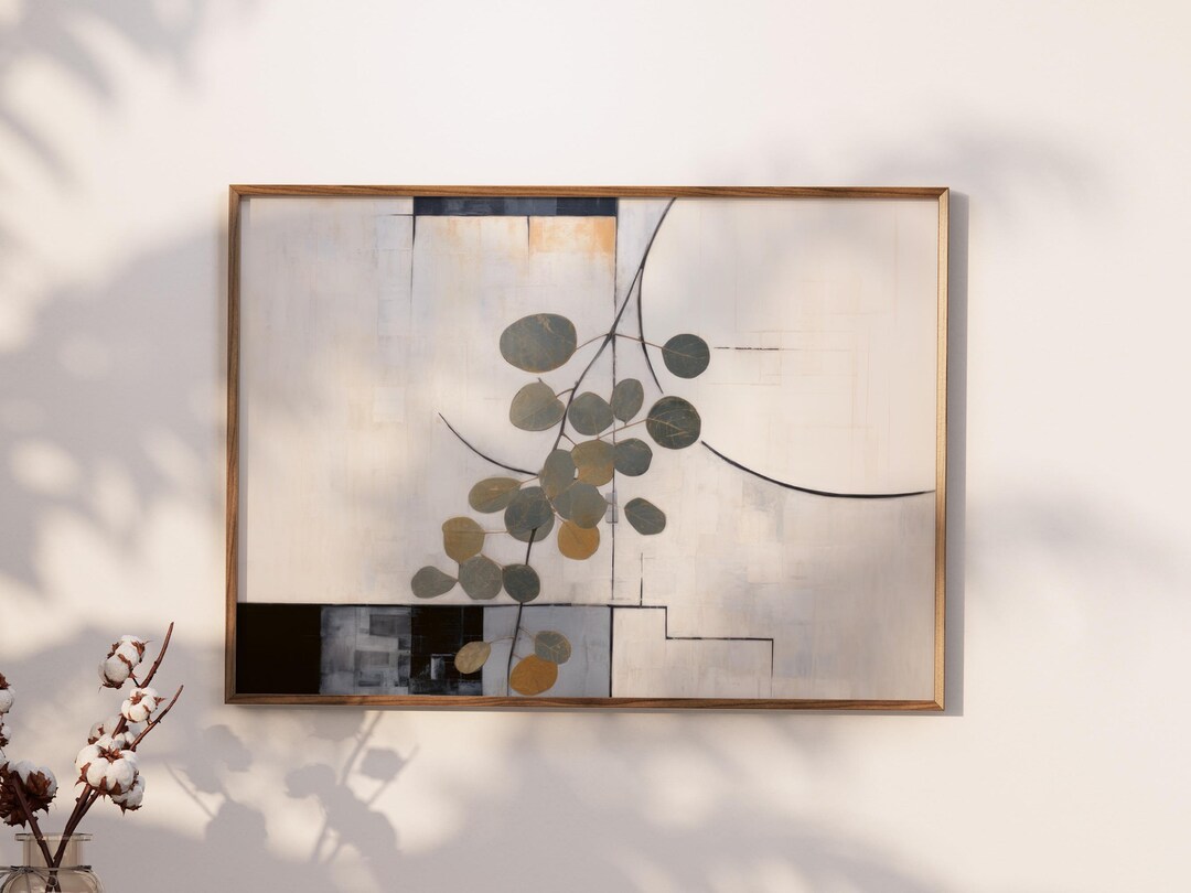 Gallery Detail: Japandi Abstract Landscape Art Print Minimalist Wall Decor Peaceful