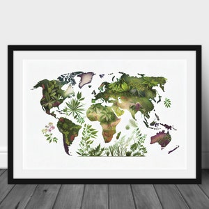 Welt Karte Wandkunst, Karte, Natur Poster, Wanddekoration, Trendy Wand Kunst Druck, Art Deco Druck, Poster Wand Kunst Geschenk, Wand Dekor, druckbare Kunst