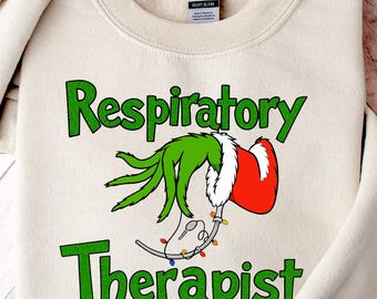 Respiratory Therapist Christmas Sweatshirt,Christmas Nurse Shirt,Christmas RT Shirt,Respiratory Therapist Tee,Pulmonologist Christmas Shirt