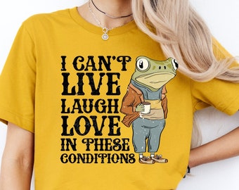 Funny Frog Meme Shirt: Retro Graphic Tee
