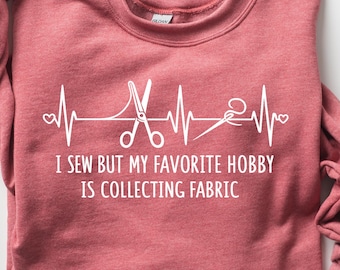 Camiseta para amantes de la costura, regalo para quilters, camiseta para coleccionistas de telas