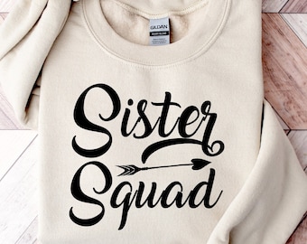 Camisas de escuadrón de hermanas, camisas de hermanos, chica de mejores amigas, camisa de sistas, camisa de amigos, camiseta de hermano de viaje de niñas, regalo para hermana, regalo del día de la madre