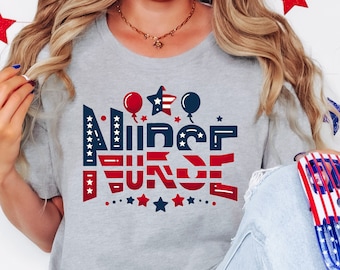 4th of July Nurse Shirt: Patriotic RN Tee