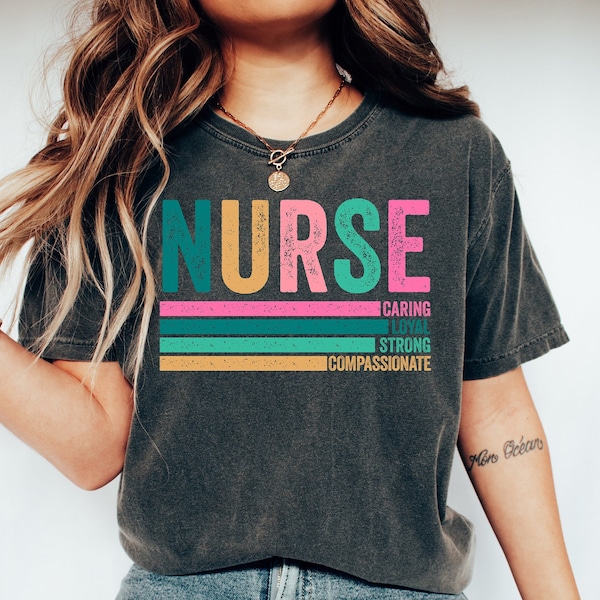 Retro Nurse Shirts, RN Shirts, Nurses Superhero, Nurse Week, Shirt For Woman, Nursing Shirt, Nursing School Tee,RN Leopard Nurse Shirt