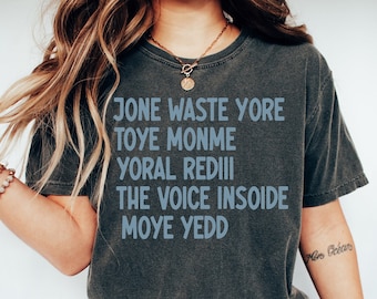 Camiseta Jone Waste Yore Toye Monme: Camiseta musical divertida