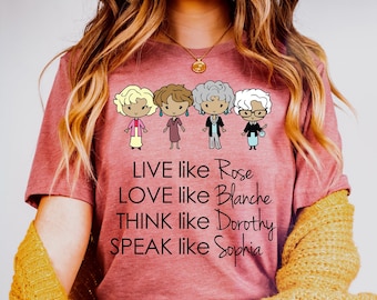 Camiseta Golden Girls: camiseta de fan de las comedias de los 80