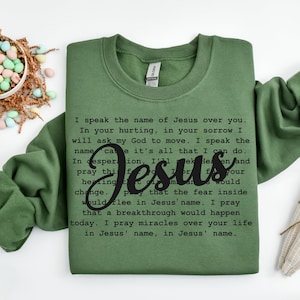 I Speak The Name Of Jesus shirt,Jesus shirt,Faith Shirt, Faith Easter Shirt,Christian Gift, Faith Gift,Christian Shirts ,