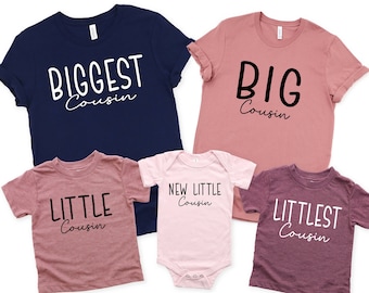 Camiseta Cousin Crew: camisetas familiares de algodón a juego