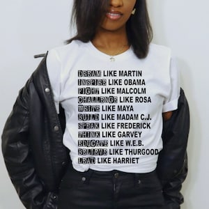 Black History Activists T-Shirt: Black Pride Design
