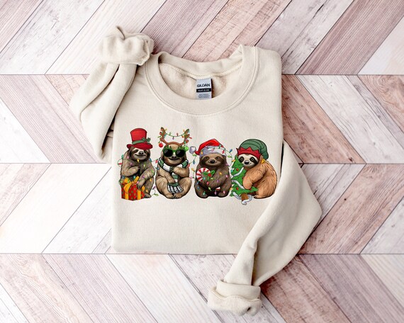 Merry Slothmas Christmas Sweatshirt: Sloth Lover Gift