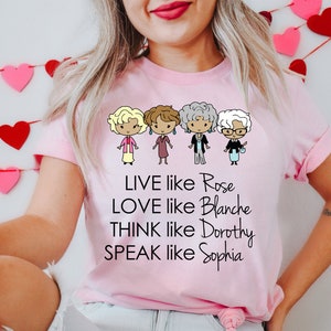 Golden Girls Shirt,Golden Girls Name Shirt,80's TV Sitcom,Golden Girls Names Shirt, Golden Girl Gift Shirt, Golden Girls Fan shirt, zdjęcie 3