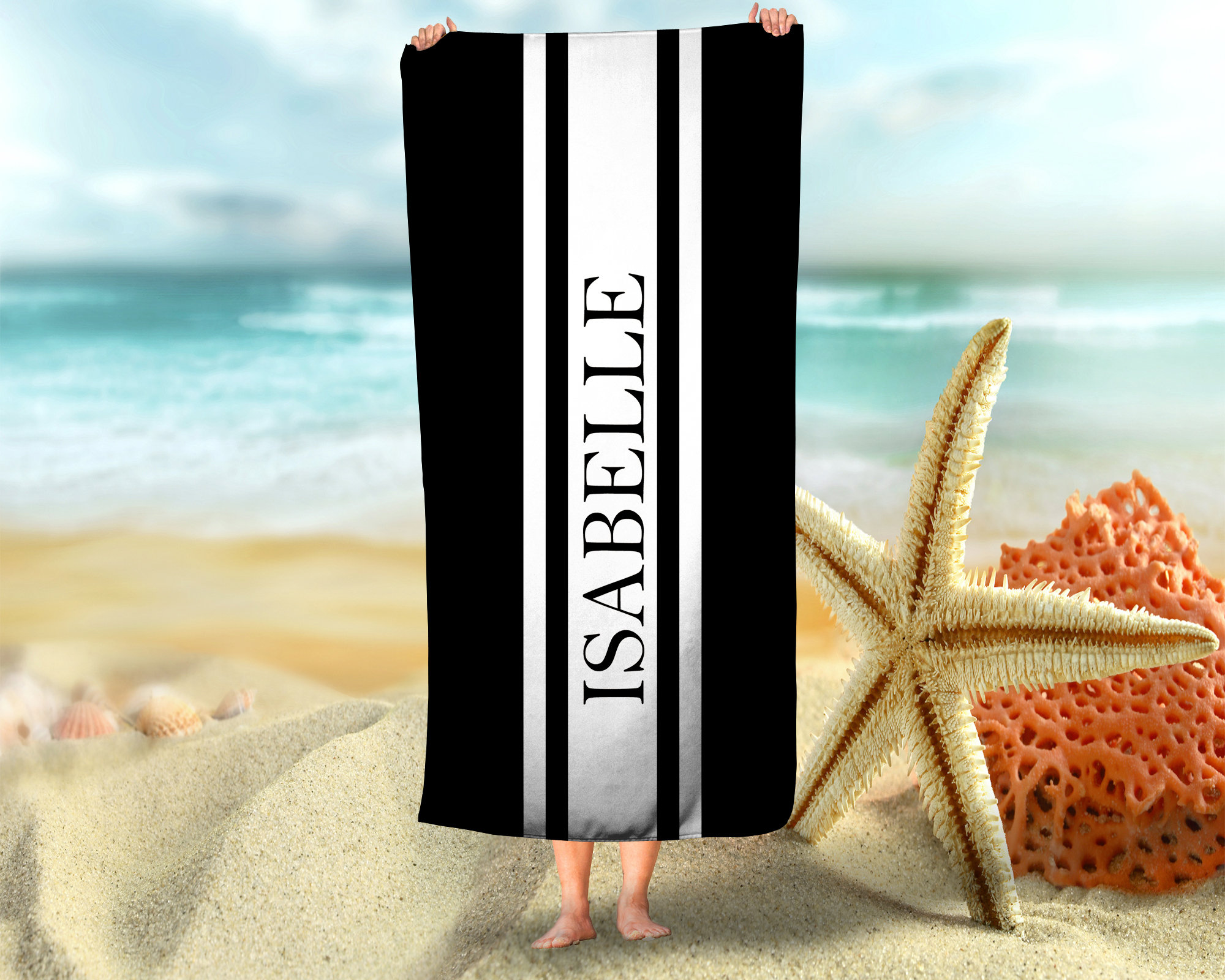 SEE Bulk Order Flash Sale - Personalized RETRO Beach Towel