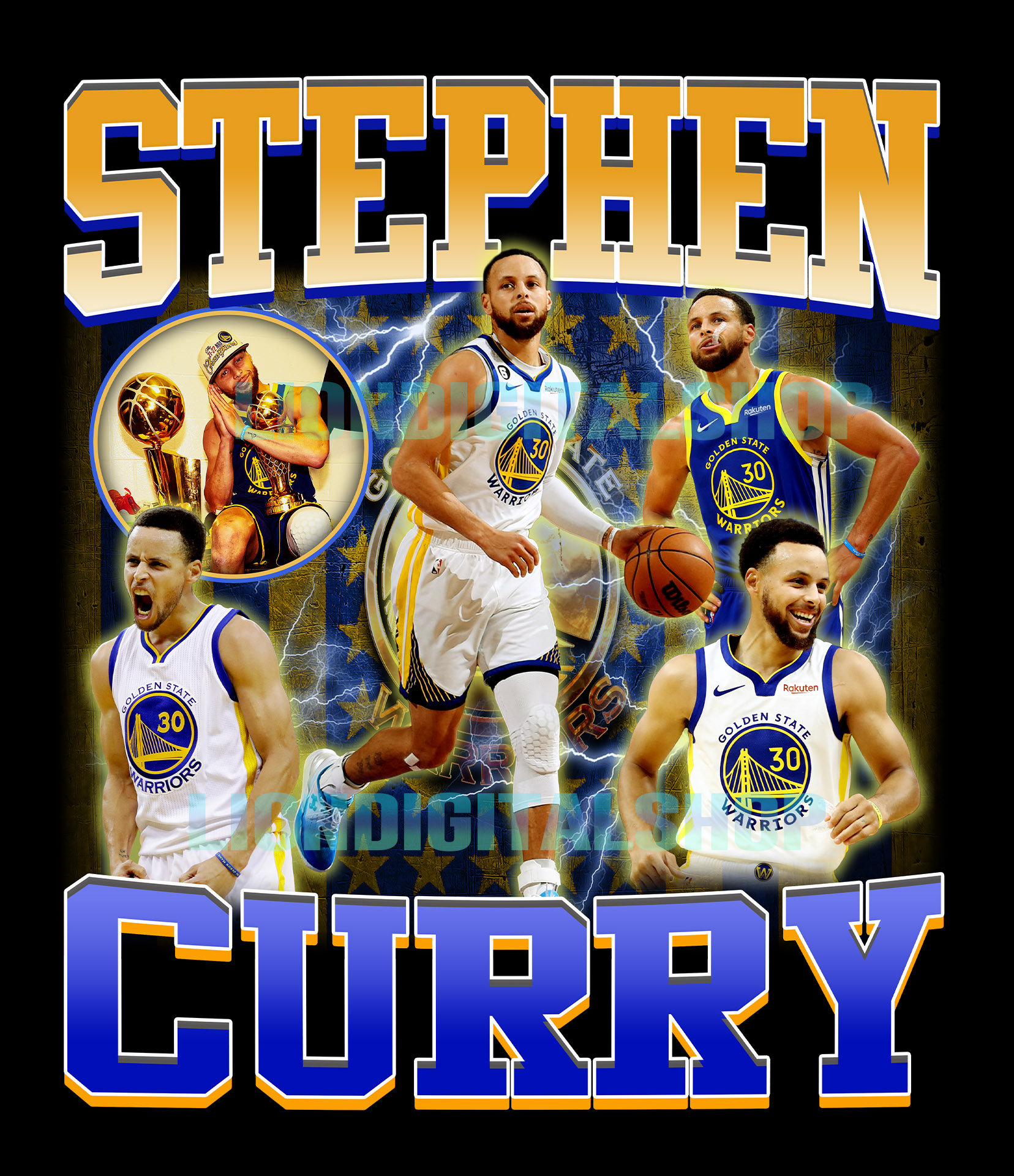SGYM Stephen Curry 'Don't Mean A Thing' Illustration' Illustration Canvas  Art Poster and Wall Art Picture Print Modern Family Bedroom Decor Posters  28×42inch(70×105cm) : : Home