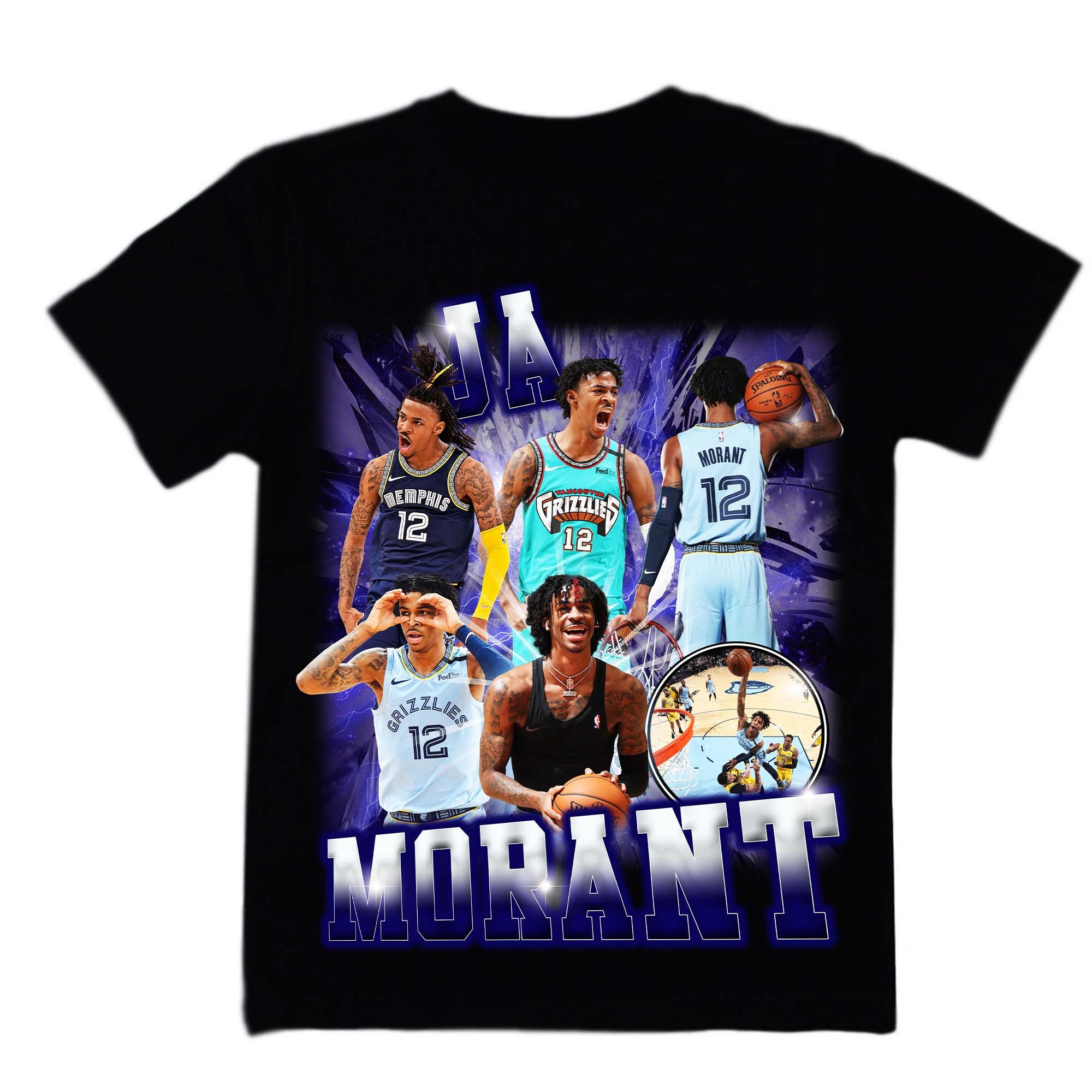 Nba Vancouver Grizzlies Ja Morant #12 Basketball Jersey,morant(adult  Clothing) 