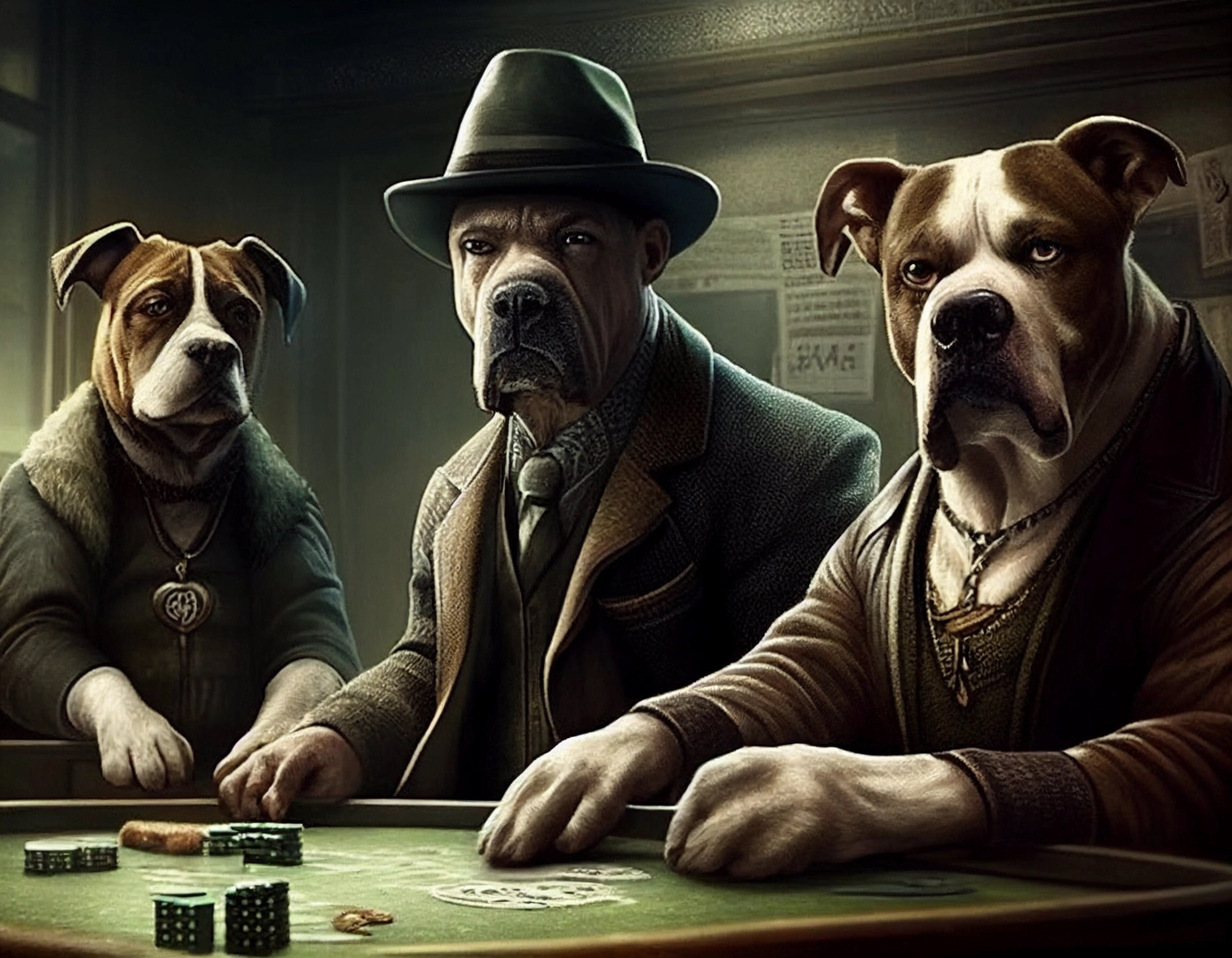 Dog at casino