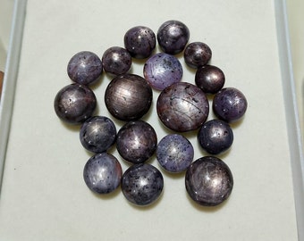 60% DE DESCUENTO Lote de zafiro estrella natural hecho a mano, colgante de cabujón de zafiro estrella único, piedra para hacer joyas, regalo para ella