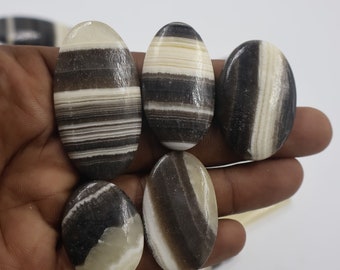 60 % OFF Handmade Zebra Calcite Lot Natural Zebra Calcite Cabochon Lot for jewelry making Gemstone Zebra loose gemstone Cabochon for Healing