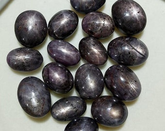 60% DE DESCUENTO Lote de zafiro estrella natural hecho a mano Lote de cabujón ovalado de zafiro estrella único Colgante de piedra para hacer joyas Regalo para ella