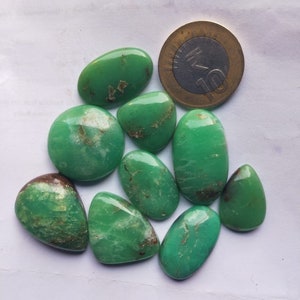Natural Chrysoprase 9pcs lot 230carat Loose Cab Green Chrysoprase Cabs Green Chrysoprase Cabs Handmade Chrysoprase Loose Stone For Jewelry