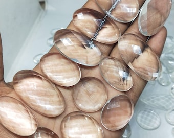 60% DE DESCUENTO Piedra de corte de cuarzo transparente única natural Piedra preciosa de cuarzo transparente facetada Cuarzo transparente suelto para hacer joyas Lote de todo tipo de piedras preciosas