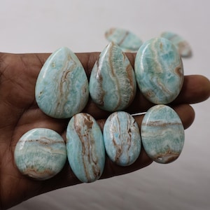 Blue Aragonite Lot Handmade Aragonite Natural Blue Aragonite For Jewelry Making Aragonite 13 Pcs Lot High Quality Blue Aragonite 670.80 Ct