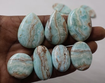 Blue Aragonite Lot Handmade Aragonite Natural Blue Aragonite For Jewelry Making Aragonite 13 Pcs Lot High Quality Blue Aragonite 670.80 Ct