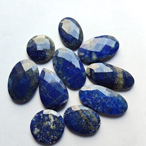 Natural Lapis Lazuli Faceted Lot Handmade Lapis Lazuli Wholesale Lapis Lazuli Jewelry Making Lapis Faceted Mix Shape And Size  Lapis Faceted