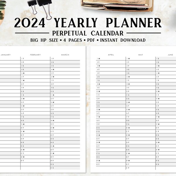 Perpetual Calendar Etsy